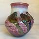 Blown crystal vase Novaro Jean Claude