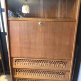 Rattan secretary desk circa 1960