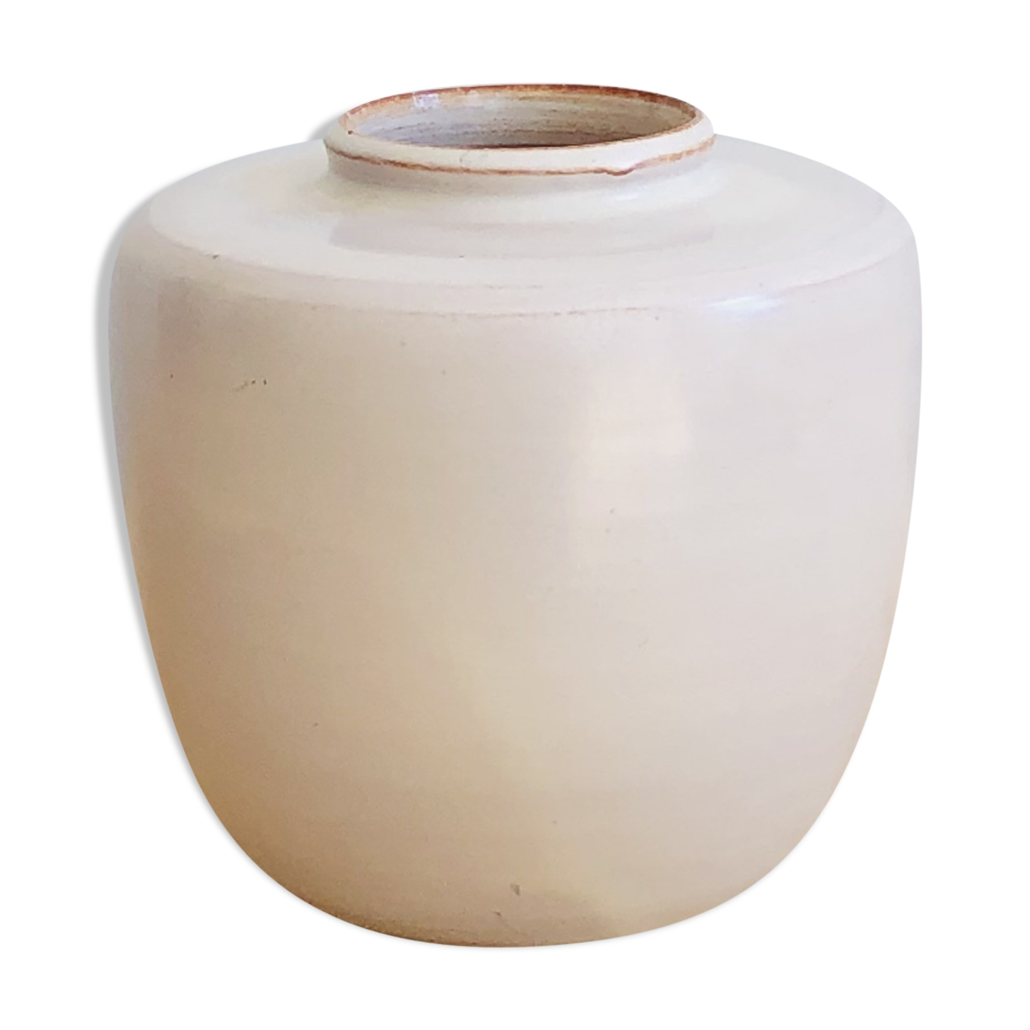 H10cm enamelled terracotta vase