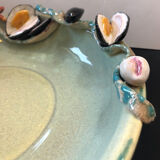 Paris ceramic dish with slip decoration, by Suzy Coste