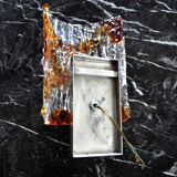 Wall lamp Murano Mazzega, Bicolore, Italy, 1970