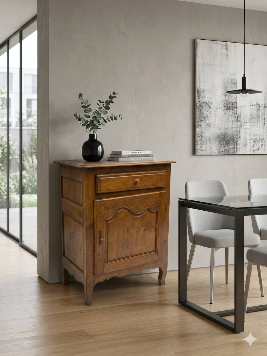 Antique oak confiturer