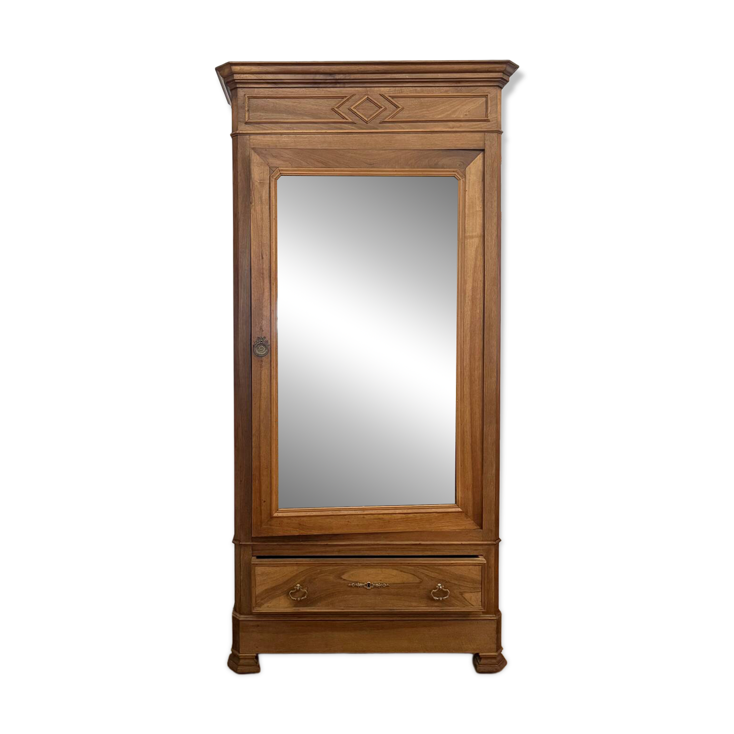 Walnut Bonnetière wardrobe