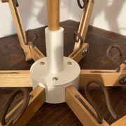 Scandinavian chandelier with articulated arms