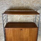 60s 70s teak shelf wall shelf WHB Germany string shelf Danish design