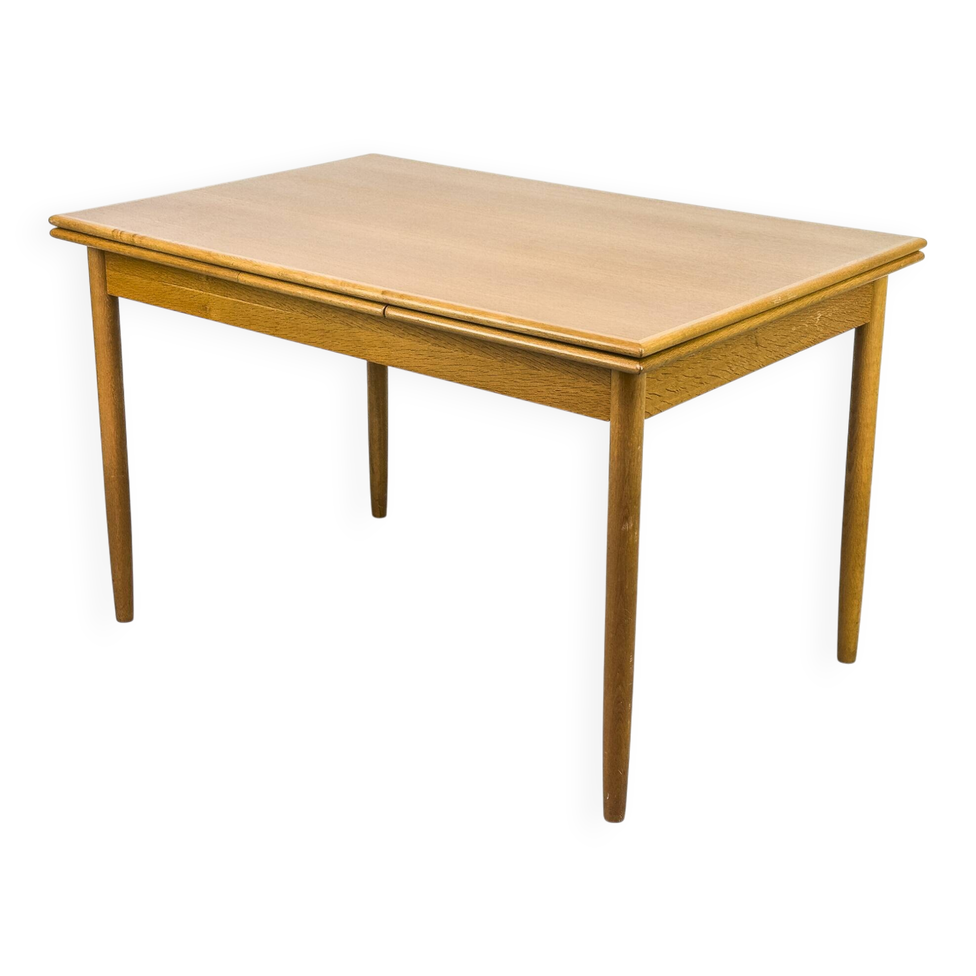 Danish Extendable Oak Dining Table, 1960s