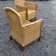 Wicker armchairs