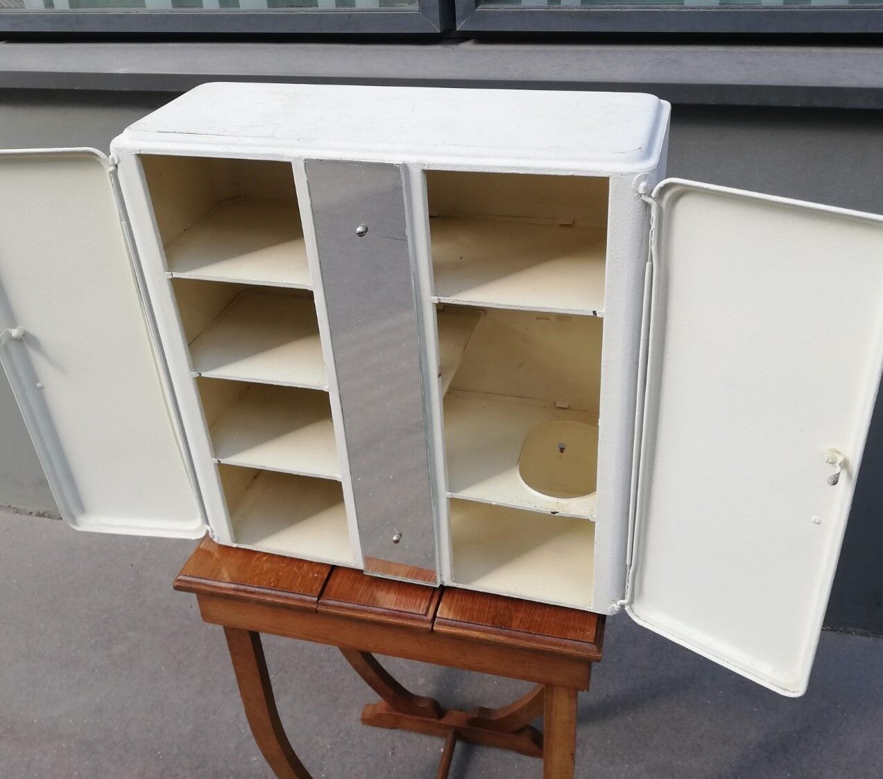 Vintage bathroom wardrobe