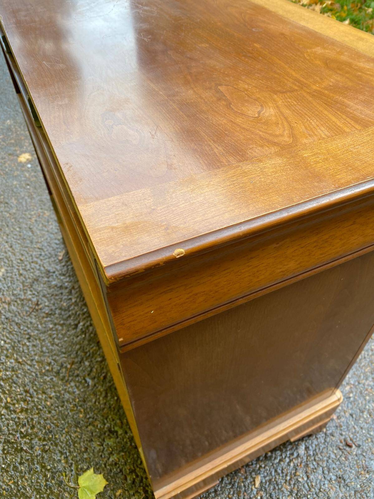 Louis Philippe sideboard in satin light wood 86cm