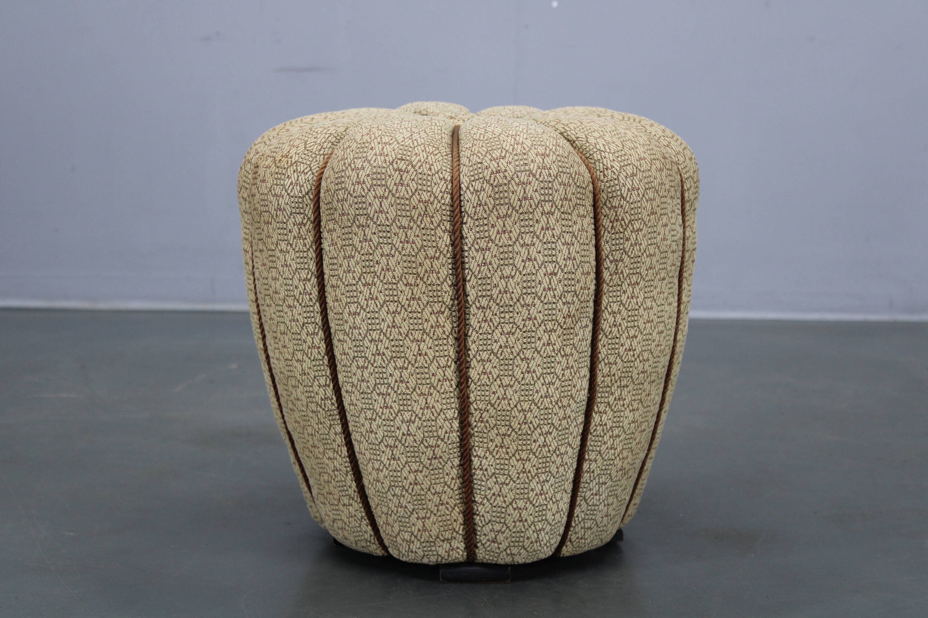 Tabouret Art Déco de Jindrich Halabala, Tchécoslovaquie 1930