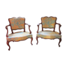2 fauteuils bas anciens