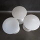 Set of 3 stools Tam-Tam white-Henry massonet design