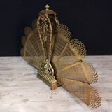 Napoleon III fan firewall in gilded bronze