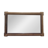 Miroir de bistrot - brasserie en chêne massif à pointes de diamant
