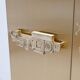 Italian Brass Bar Cabinet with Sculptural Cast Brass Handles