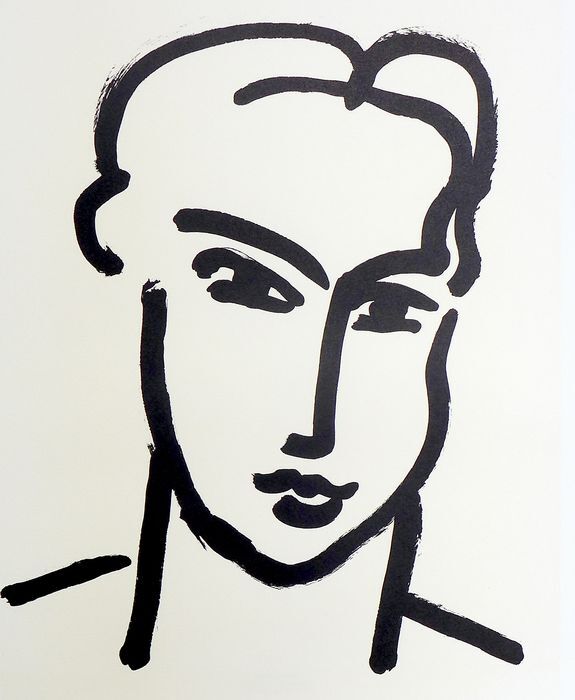 Matisse after Grande tête de Katia, 1994. Lithograph on strong paper