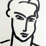 Matisse after Grande tête de Katia, 1994. Lithograph on strong paper