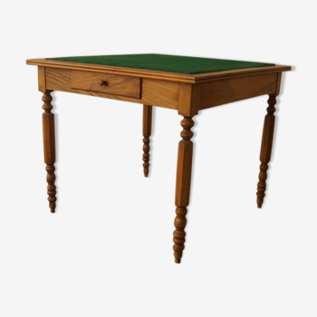 Table à jeux en noyer 1900