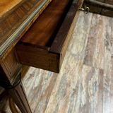 Bonheur du jour desk in Louis XVI style in precious wood marquetry circa 1850