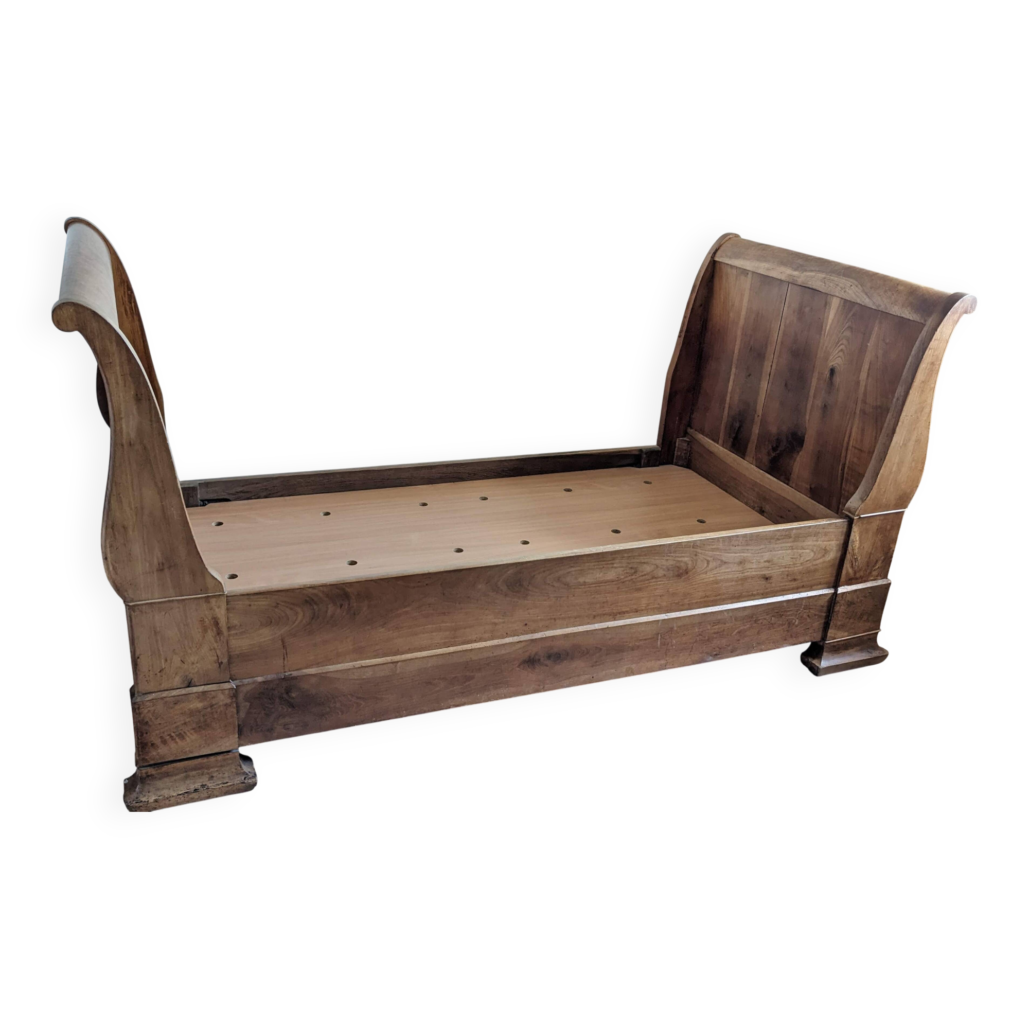 Solid wood bed