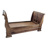 Solid wood bed