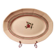 Oval plate Armelle Sarreguemines hand-painted