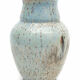 Enamelled sandstone vase
