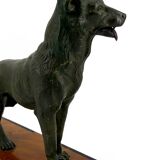 Sculpture representing a German Shepherd, Perrier Challenge Trophy, 1942