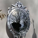 Oval Venetian wall mirror