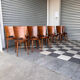 Set of 10 Baumann bistro chairs