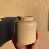 White sandstone pot without its cap