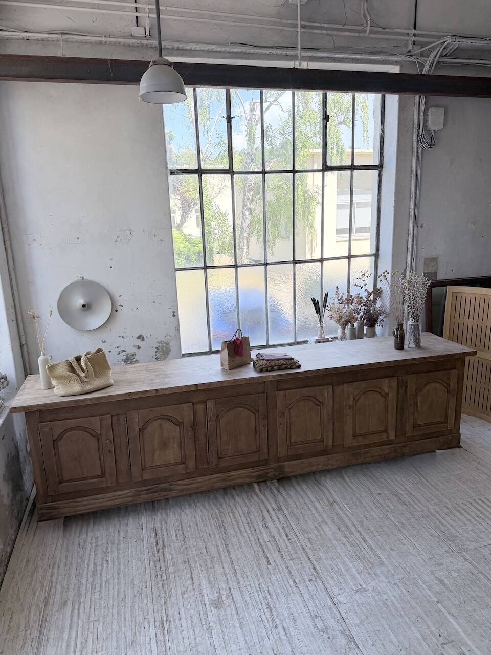 Rustic sideboard XXL 4m solid oak 1950