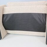 Vico Magistretti "Maralunga" footstool re-upholstered For Cassina