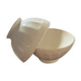 Ribbed old bowls.
