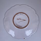 Flower plate in Vallauris ceramic