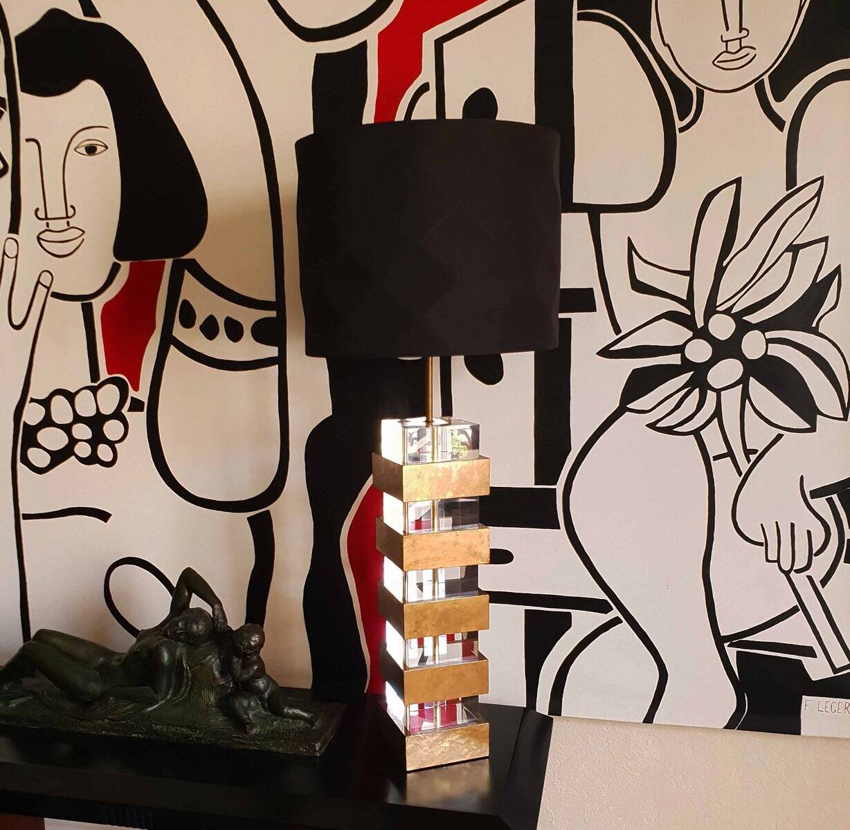 Large 70's living room lamp