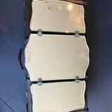 Art deco mirror triptych Barber to suspend 75x44cm