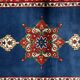 Vintage Persian Kerman rug handmade wool 94cm x 158cm - 1960s (1C1203)