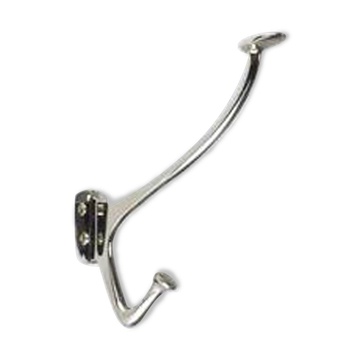 Up to 4 Adolf Loos Art Nouveau Nickel Brass Wall Hooks Café Capua Vienna