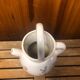 Old pitcher poet laval vintage painted art ceramic #a424