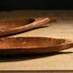 Ethnic dishes in exotic wood