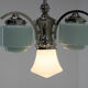 Lustre art déco bleu, années 1930