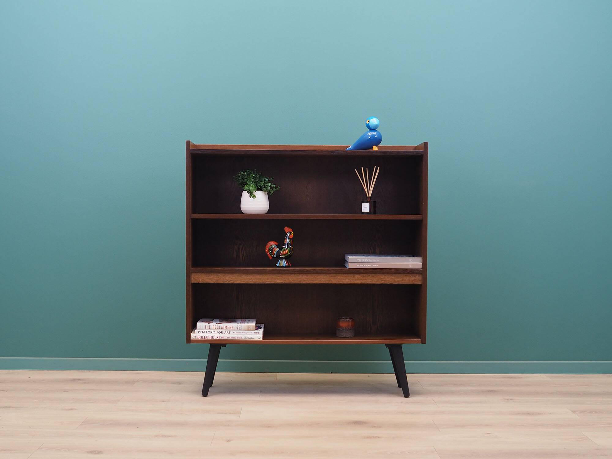 Oak bookcase, Danish design, 1970s, production: Denmark