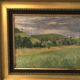 Country landscape, old oil on panel