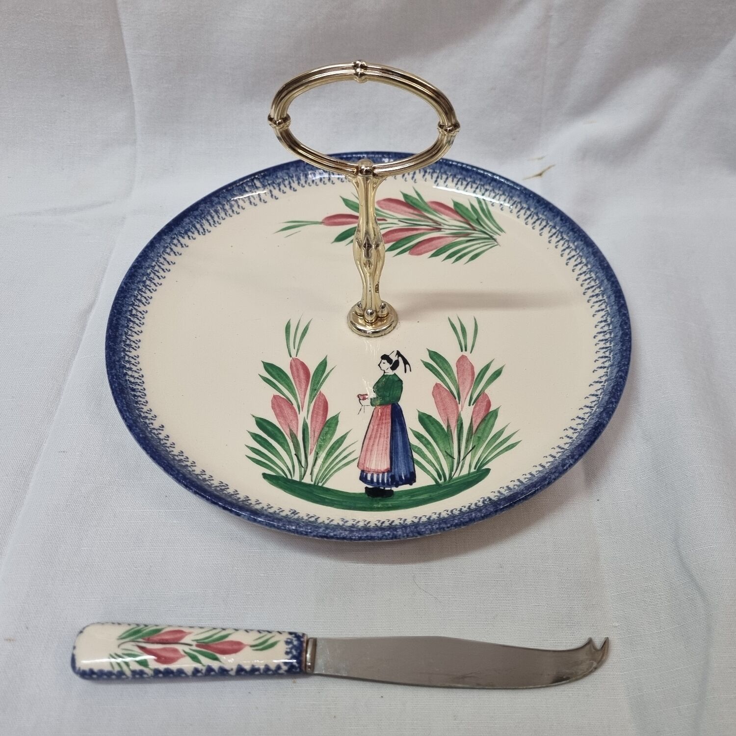 Henriot Quimper cheese platter