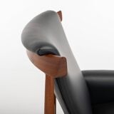 Bwana Lounge Chair and ottoman by Finn Juhl for France & Son, Denmark, 1960s