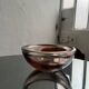 Bol en verre de Murano vintage, accent de table basse, bibliothèque, couleur violet clair.