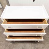 Scandinavian dresser 1960 3 drawers madeover brass bakelite