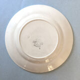 Set 4 plates and 1 pie dish Longwy model "Lucia"