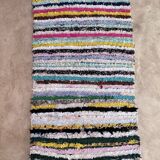 Moroccan carpet Boucherouite colored - 104 x 196 cm